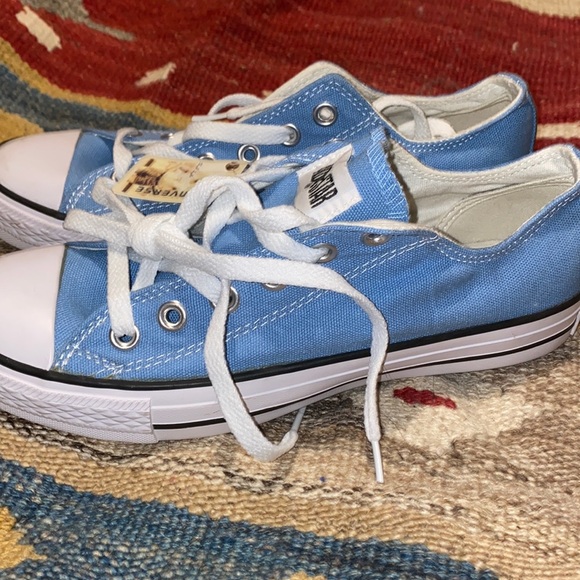 Converse Shoes - NWT Mens 6 Womens 8 light blue converse all star chuck taylor sneakers shoes